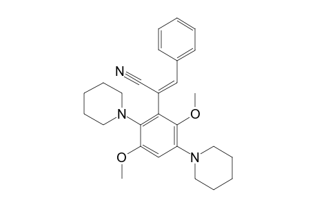 (E,Z)-2,5-Dimethoxy.alpha.-(phenylmethylene-3,6-di-(1-piperidinyl)-benzeneacetonitrile