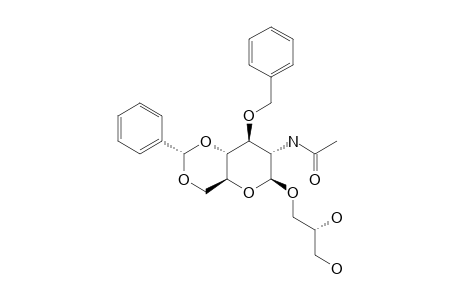 (2R)-2,3-DIHYDROXYPROPYL-2-ACETAMIDO-3-O-BENZYL-4,6-O-(R)-BENZYLIDENE-2-DEOXY-BETA-D-GLUCOPYRANOSIDE