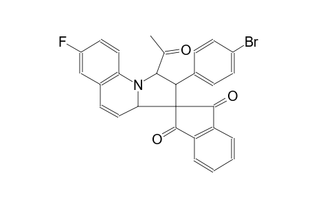 (1'R,2'R)-1'-acetyl-2'-(4-bromophenyl)-7'-fluoro-2',3a'-dihydro-1'H-spiro[indene-2,3'-pyrrolo[1,2-a]quinoline]-1,3-dione