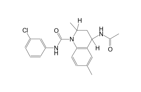 (2R,4S)-4-(acetylamino)-N-(3-chlorophenyl)-2,6-dimethyl-3,4-dihydro-1(2H)-quinolinecarboxamide