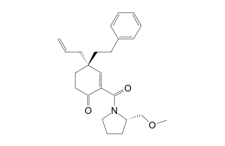 (R)-4-allyl-2-((S)-2-(methoxymethyl)pyrrolidine-1-carbonyl)-4-phenethylcyclohex-2-enone