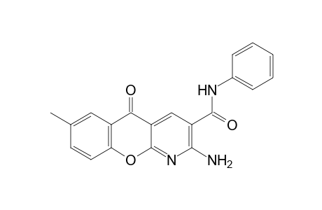 2-Amino-7-methyl-5-oxo-N-phenyl-5H-chromeno[2,3-b]pyridine-3-carboxamide