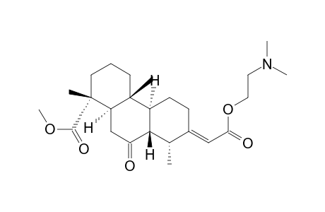 1-Phenanthrenecarboxylic acid, 7-[2-[2-(dimethylamino)ethoxy]-2-oxoethylidene]tetradecahydro-1,4a,8-trimethyl-9-oxo-, methyl ester, [1R-(1.alpha.,4a.beta.,4b.alpha.,7E,8.alpha.,8a.beta.,10a.alpha.)]-