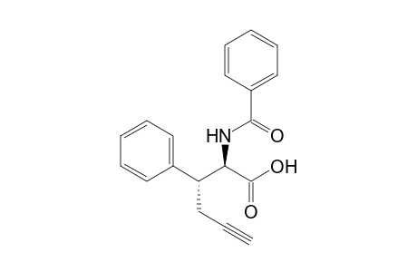 Phenylalanine, N-benzoyl-.beta.-2-propynyl-, threo-