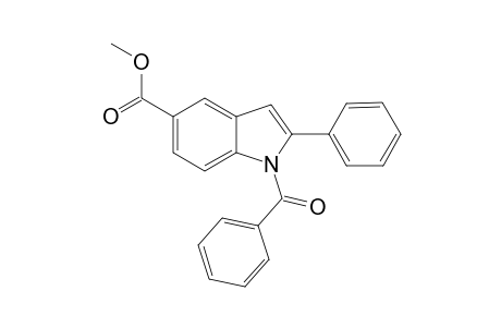 Methyl 1-benzoyl-2-phenyl-1H-indole-5-carboxylate
