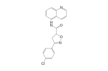 3-(4-chlorophenyl)-N-(5-quinolinyl)-4,5-dihydro-5-isoxazolecarboxamide