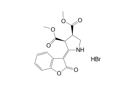 {Dimethyl 2-[2'-oxocoumaran-3'-ylidene]pyrrolidine-3,4-dicarboxylate} - hydrobromide