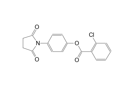 4-(2,5-dioxo-1-pyrrolidinyl)phenyl 2-chlorobenzoate