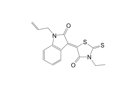 (3Z)-1-allyl-3-(3-ethyl-4-oxo-2-thioxo-1,3-thiazolidin-5-ylidene)-1,3-dihydro-2H-indol-2-one
