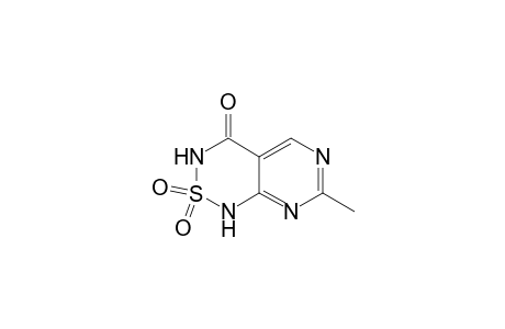 1H-Pyrimido[4,5-c][1,2,6]thiadiazin-4(3H)-one, 7-methyl-, 2,2-dioxide