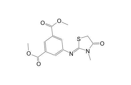 dimethyl 5-{[(2Z)-3-methyl-4-oxo-1,3-thiazolidin-2-ylidene]amino}isophthalate