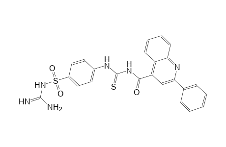 4-[({[4-({[amino(imino)methyl]amino}sulfonyl)anilino]carbothioyl}amino)carbonyl]-2-phenylquinoline