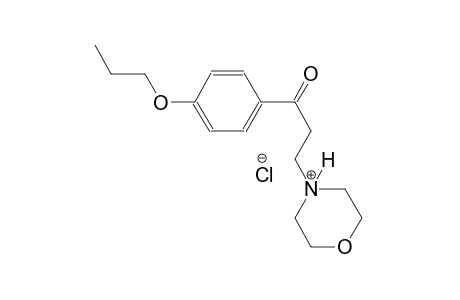 morpholinium, 4-[3-oxo-3-(4-propoxyphenyl)propyl]-, chloride