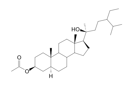 (20S)-20-Hydroxy-5.alpha.-stigmastan-3.beta.-yl acetate