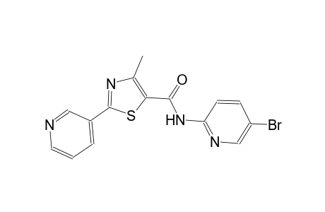 N-(5-bromo-2-pyridinyl)-4-methyl-2-(3-pyridinyl)-1,3-thiazole-5-carboxamide