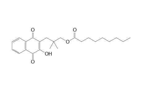 3-(1,4-Dihydro-2-hydroxy-1,4-dioxonaphthalen-3-yl)-2,2-dimethylpropyl Nonanoate