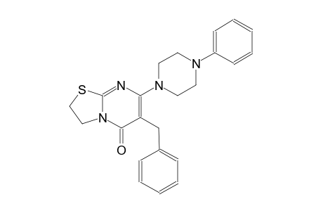 5H-thiazolo[3,2-a]pyrimidin-5-one, 2,3-dihydro-6-(phenylmethyl)-7-(4-phenyl-1-piperazinyl)-