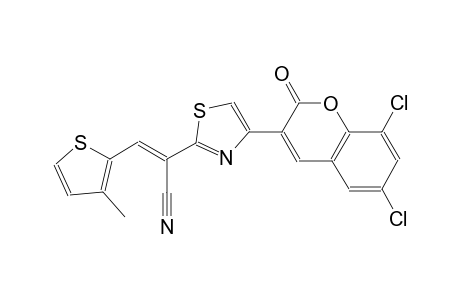 2-thiazoleacetonitrile, 4-(6,8-dichloro-2-oxo-2H-1-benzopyran-3-yl)-alpha-[(3-methyl-2-thienyl)methylene]-