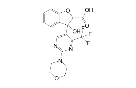 3-Hydroxy-3-[2-(morpholin-4-yl)-4-(trifluoromethyl)pyrimidin-5-yl]-2,3-dihydro-1-benzofuran-2-carboxylic Acid