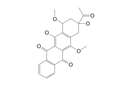 9-ALPHA-ACETYL-6,9-DIHYDROXY-7-ALPHA,11-DIMETHOXY-5,7,8,9,10,12-HEXAHYDRONAPHTHACENE-5,12-DIONE