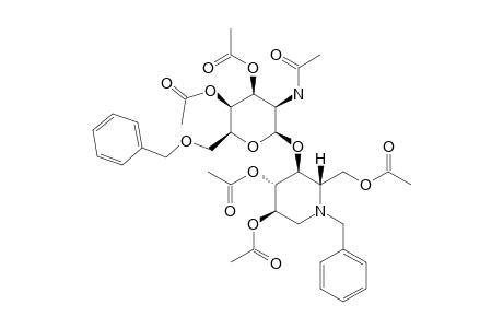 4-O-(2-ACETAMIDO-3,4-DI-O-ACETYL-6-O-BENZYL-2-DEOXY-BETA-D-TALOPYRANOSYL)-N-BENZYL-2,3,6-TRI-O-ACETYL-1,5-DIDEOXY-1,5-IMINO-D-GLUCITOL