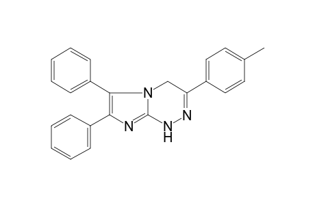 3-(4-Methylphenyl)-6,7-diphenyl-1,4-dihydroimidazo[2,1-c][1,2,4]triazine