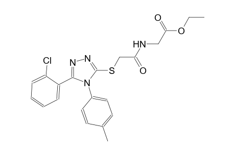 ethyl [({[5-(2-chlorophenyl)-4-(4-methylphenyl)-4H-1,2,4-triazol-3-yl]sulfanyl}acetyl)amino]acetate