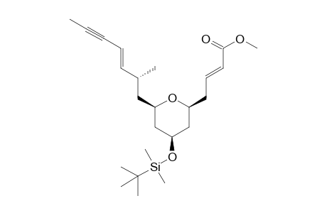 Methyl (E)-4-((2S,4R,6R)-4-((tert-butyldimethylsilyl)oxy)-6-((R,E)-2-methylhept-3-en-5-yn-1-yl)-tetrahydro-2H-pyran-2-yl)but-2-enoate