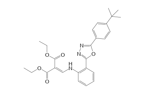 {{o-[5-(p-tert-butylphenyl)-1,3,4-oxadiazol-2-yl]anilino}methylene}malonic acid, diethyl ester