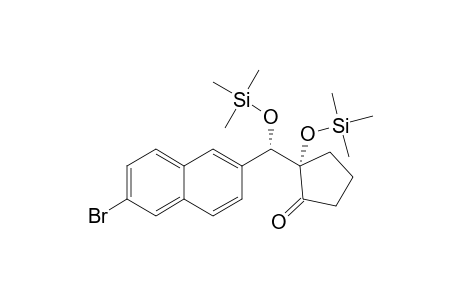 (S)-2-((S)-(6-bromonaphthalen-2-yl)((trimethylsilyl)oxy)methyl)-2-((trimethylsilyl)oxy)cyclopentanone