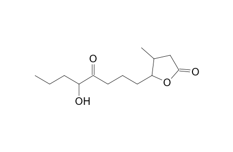5-(4'-Oxo-5'-hydroxyoct-1'-yl)-4-methyl-tetrahydrofuran-2-one