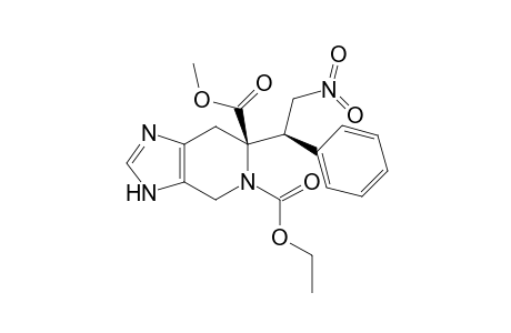 Methyl 5-(ethoxycarbonyl)-(R)-6-[(R)-2'-nitro-1'-phenylethyl]-4,5,6,7-tetrahydro-3H-imidazo[4,5-c]pyridine-6-carboxylate