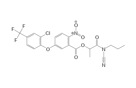 Benzoic acid, 5-[2-chloro-4-(trifluoromethyl)phenoxy]-2-nitro-, 2-(cyanopropylamino)-1-methyl-2-oxoethyl ester
