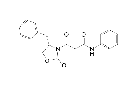 N-Phenyl-3-((4S)-4-benzyl-2-oxo-1,3-oxazolidin-3-yl)-3-oxopropanamide