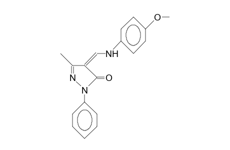 1-Phenyl-3-methyl-4-(4-methoxyanilinomethylen)-2-pyrazolin-5-one