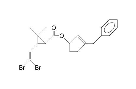 2-(2,2-Dibromo-vinyl)-3,3-dimethyl-cyclopropanoic acid, 3-benzyl-cyclopent-2-en-1-yl ester