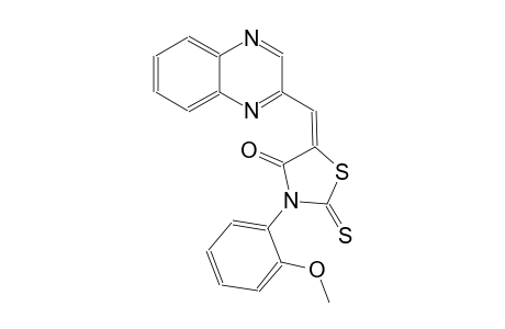 4-thiazolidinone, 3-(2-methoxyphenyl)-5-(2-quinoxalinylmethylene)-2-thioxo-, (5E)-