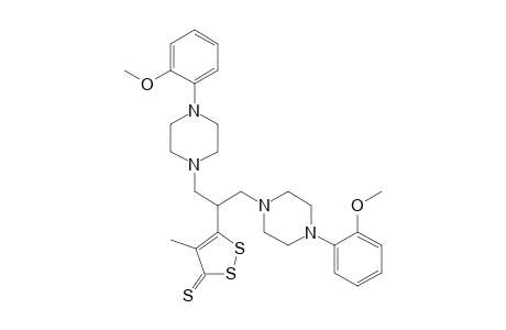 5-[1,3-bis[4-(2-methoxyphenyl)piperazin-1-yl]propan-2-yl]-4-methyldithiole-3-thione