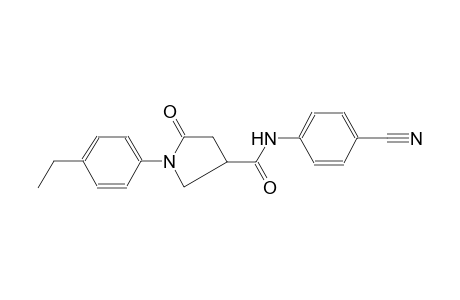 3-pyrrolidinecarboxamide, N-(4-cyanophenyl)-1-(4-ethylphenyl)-5-oxo-