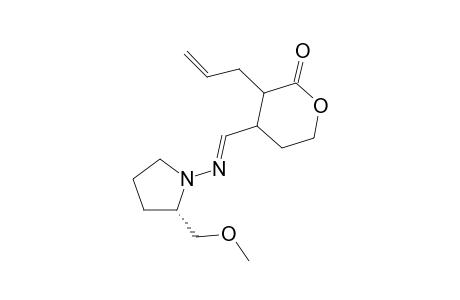 3-Allyl-4-[(1E)-2-methoxy-N-(1-pyrrolidinyl)ethanimidoyl]tetrahydro-2H-pyran-2-one