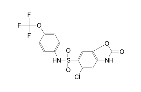 6-benzoxazolesulfonamide, 5-chloro-2,3-dihydro-2-oxo-N-[4-(trifluoromethoxy)phenyl]-