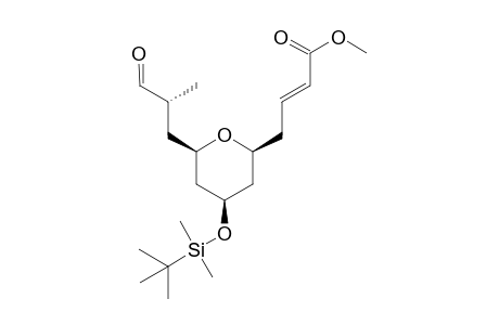 Methyl (E)-4-((2S,4R,6R)-4-((tert-butyldimethylsilyl)oxy)-6-((R)-2-methyl-3-oxopropyl)tetrahydro-2H-pyran-2-yl)but-2-enoate