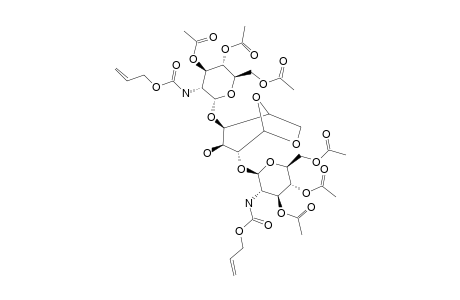 2,4-DI-O-(3,4,6-TRI-O-ACETYL-2-N-ALLYLOXYCARBONYLAMINO-2-DEOXY-BETA-D-GLUCOPYRANOSYL)-1,6-ANHYDRO-BETA-D-MANNOPYRANOSE