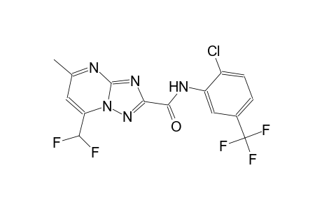 N-[2-chloro-5-(trifluoromethyl)phenyl]-7-(difluoromethyl)-5-methyl[1,2,4]triazolo[1,5-a]pyrimidine-2-carboxamide