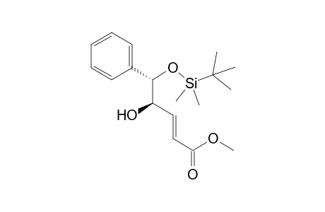 (4RS,5SR,E)-methyl 5-(tert-butyldimethylsilyloxy)-4-hydroxy-5-phenylpent-2-enoate
