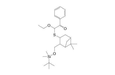 7,7-Dimethyl-4-(tert-butyldimethylsilyloxymethyl)-3-[benzoyl(ethoxy)methylthio]bicyclo[3.1.1]heptane