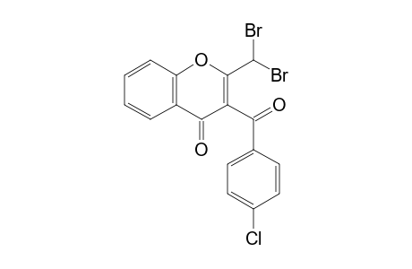 2,2-Dibromomethyl-3-(p-chlorobenzoyl)-4H-chromen-4-one