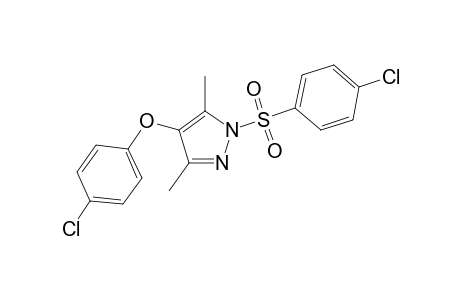 4-(4-Chlorophenoxy)-1-[(4-chlorophenyl)sulfonyl]-3,5-dimethyl-1H-pyrazole