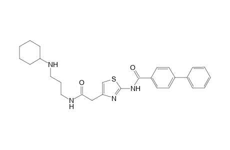 N-[(3-Cyclohexylamino)propyl]-2-[[(1,1'-biphenyl-4-yl)carbonyl]amino]-1,3-thiazol-4-yl-acetamide