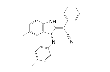 (E)-2-[1-Cyano-1-(3-tolyl)methylidene]-5-methyl-3-(4-tolyl)imino-2,3-dihydro-1H-indole